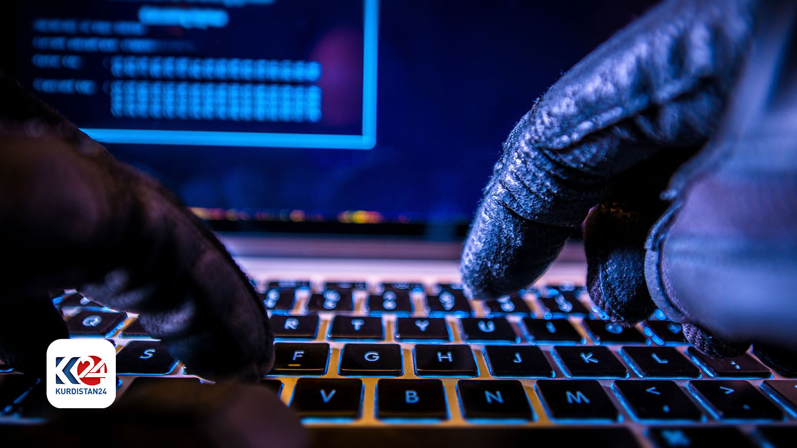 Imaginary depiction of some person behind a keyboard. (Photo designed by Kurdistan24)